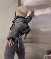 Джинсовая косуха женская LIB-8883A1050