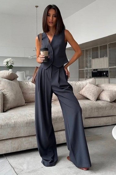 Брючный костюм женский с жилеткой ANN-427A560 Брючный костюм женский с жилеткой ANN-427A560