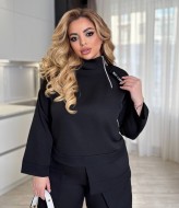Брючный костюм женский черный VK-067A650 Брючный костюм женский черный VK-067A650