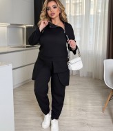 Брючный костюм женский черный VK-067A650