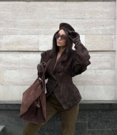 Замшевый жакет CULT-2106A890