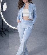 Стильный велюровый костюм MIK-1715A590