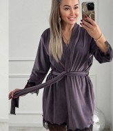 Домашній халат з мереживом XOF-7006A350