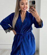 Домашній халат з мереживом XOF-7006A350