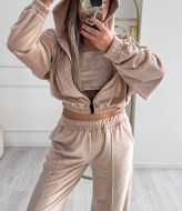 Костюм трійка кофта, топ і штани XOF-7005A520