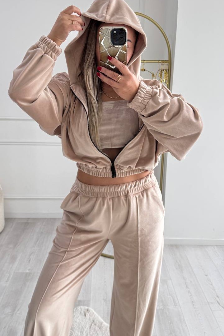 Костюм трійка кофта, топ і штани XOF-7005A520