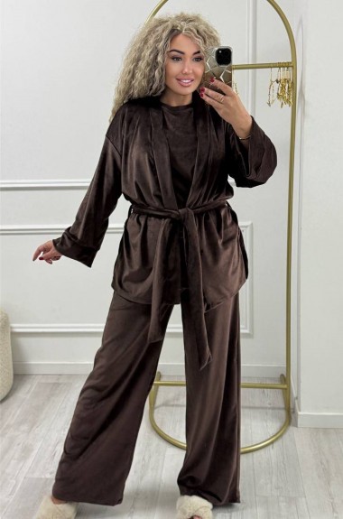 Велюровый костюм тройка XOF-7004A515