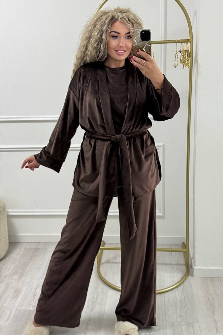 Велюровый костюм тройка XOF-7004A515