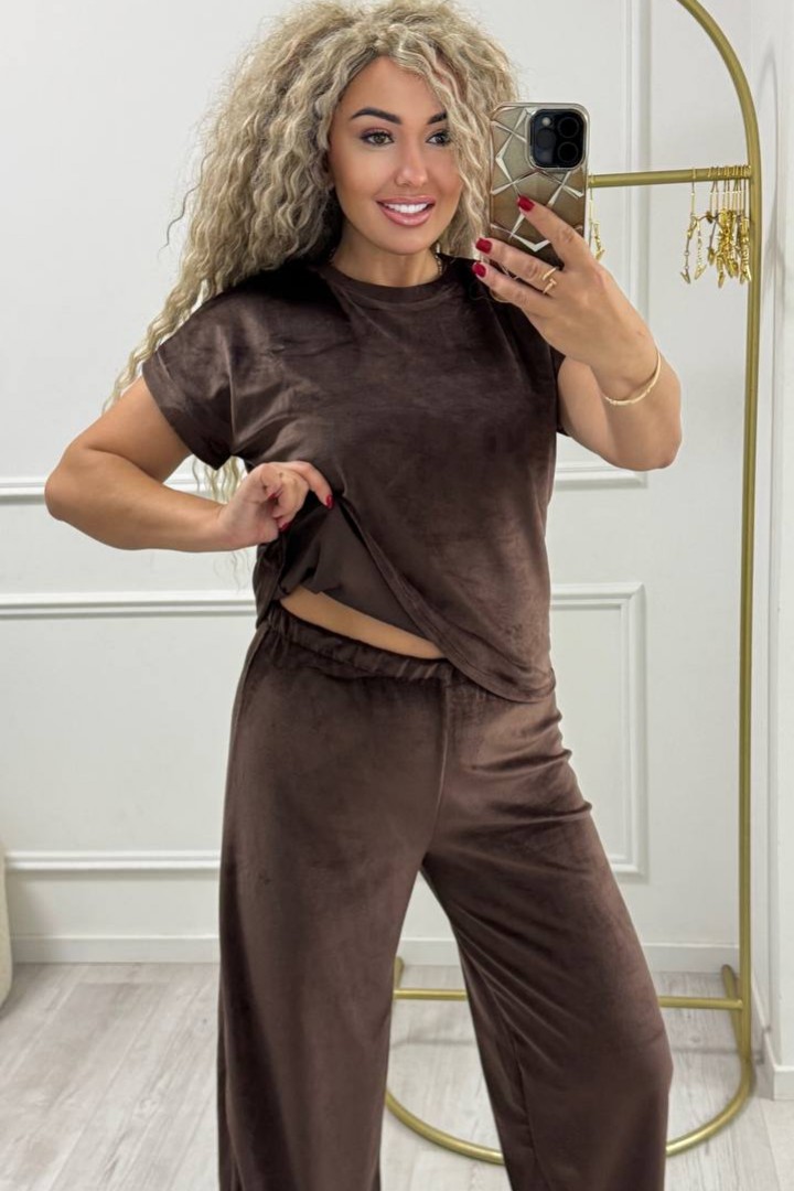 Велюровый костюм тройка XOF-7004A515