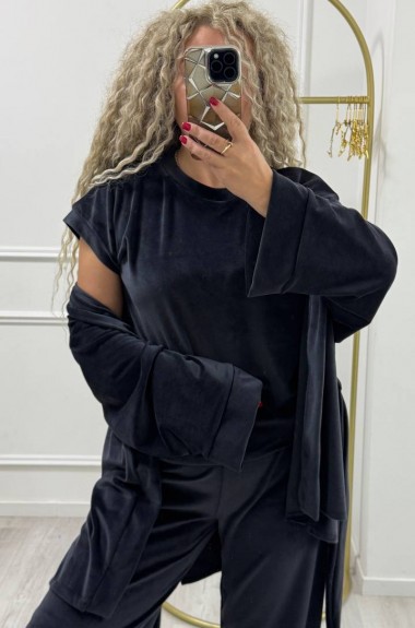 Велюровый костюм тройка XOF-7004A515