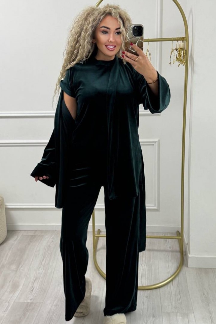 Велюровый костюм тройка XOF-7004A515