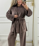 Велюровый костюм тройка XOF-7004A515