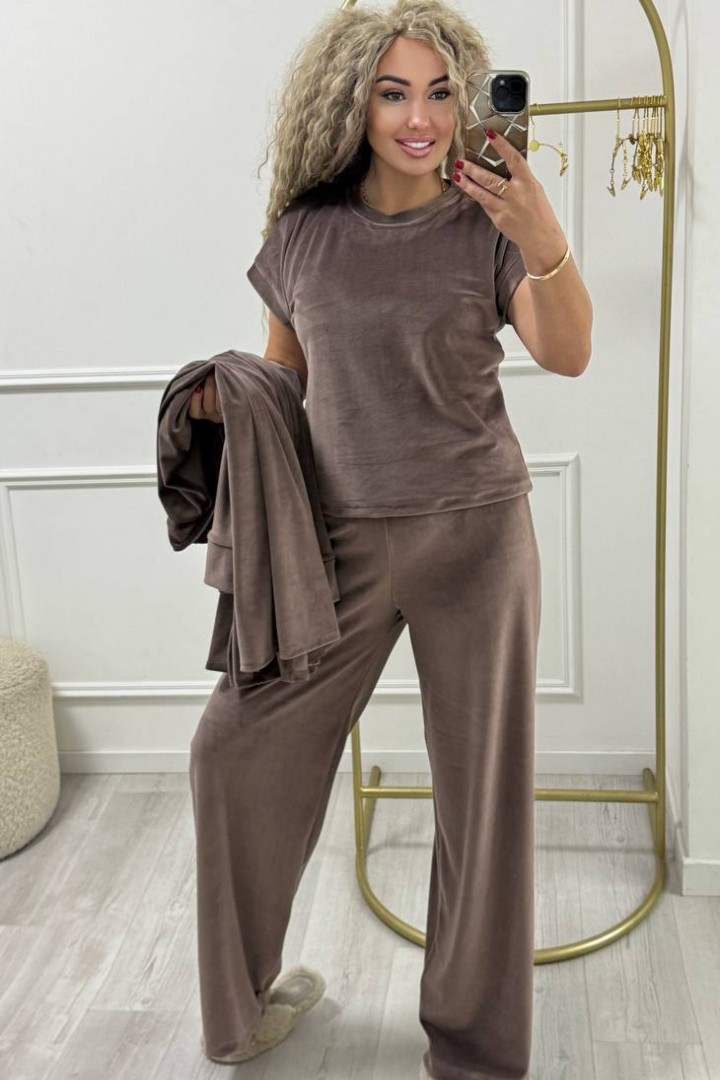 Велюровый костюм тройка XOF-7004A515