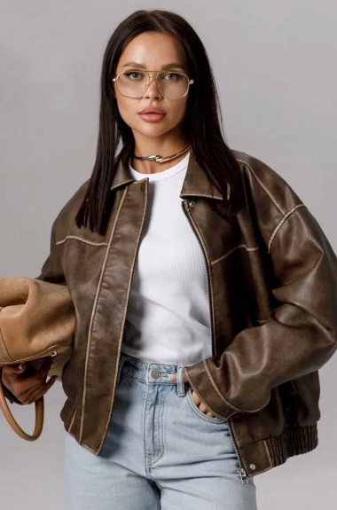 Шкіряна куртка ZL-03702A1250