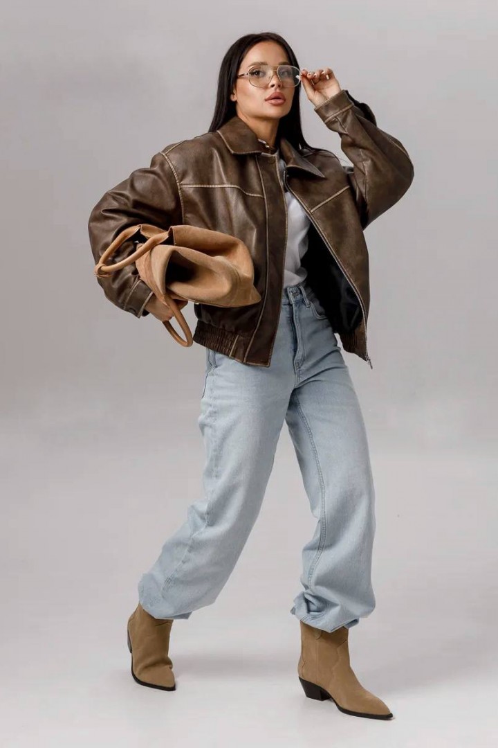 Шкіряна куртка ZL-03702A1250