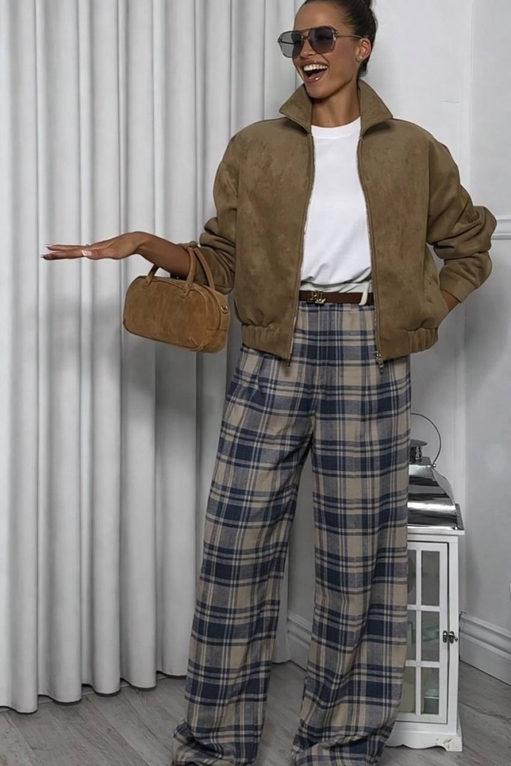 Клетчатые брюки DN-290A550