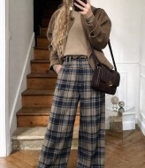 Клетчатые брюки DN-290A550