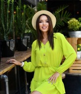 Платье с оборками IV-0241A350