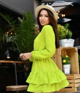 Платье с оборками IV-0241A350