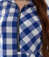 Платье в клетку для полных NU-1373A16