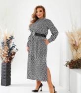 Платье длины миди GOL-1954A750