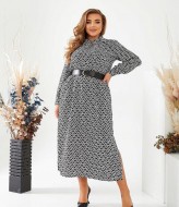 Платье длины миди GOL-1954A750