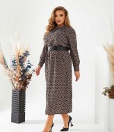 Платье длины миди GOL-1954A750