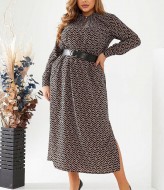 Платье длины миди GOL-1954A750