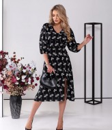 Платье с разрезом GOL-1857A650