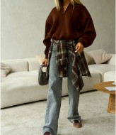 Джинсы трубы WOW-1715A18.5