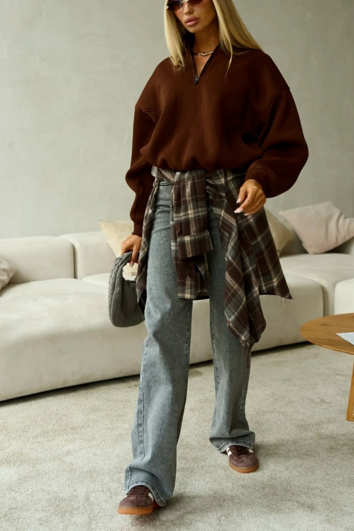 Джинсы трубы WOW-1715A18.5