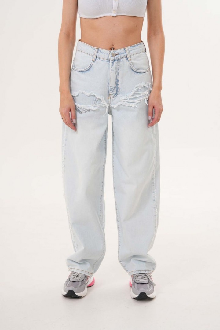 Джинсы багги WOW-383A22