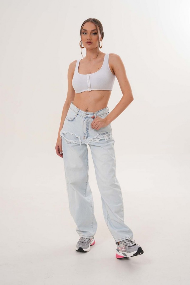 Джинсы багги WOW-383A22