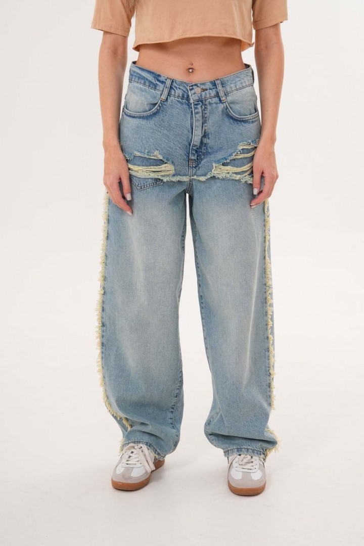 Джинсы багги WOW-383A22