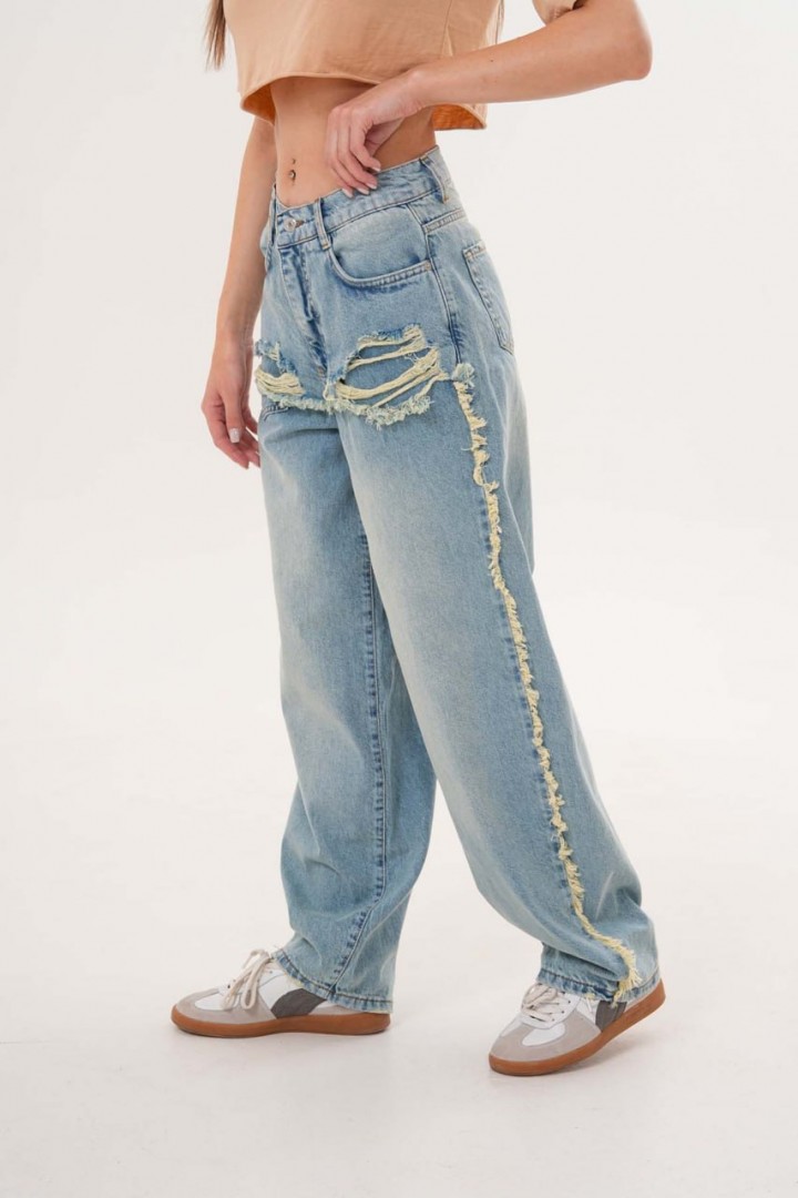 Джинсы багги WOW-383A22