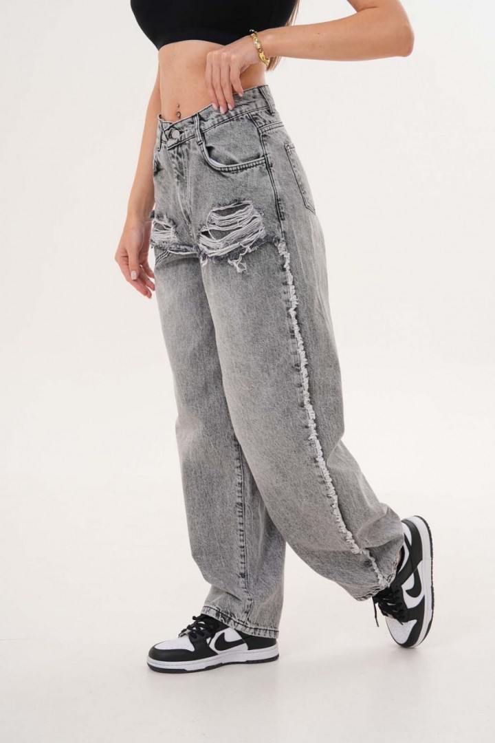 Джинсы багги WOW-383A22