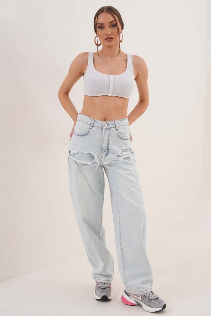 Джинсы багги WOW-383A22