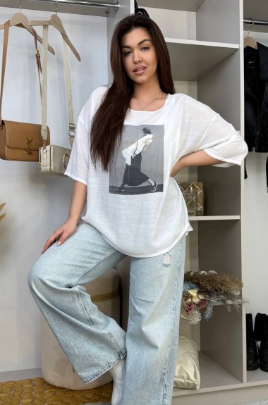 Вільна футболка ZL-312A400