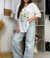 Льняная футболка ZL-380A450