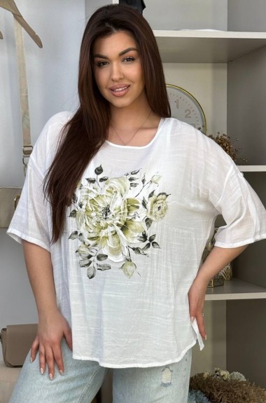 Льняная футболка ZL-380A450