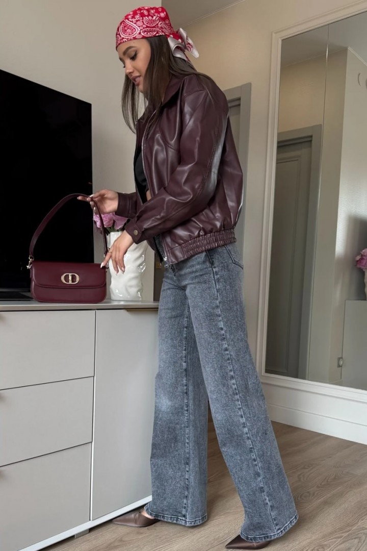 Джинсы трубы WOW-1715A18.5