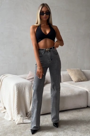 Джинсы трубы WOW-1715A18.5