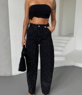 Джинсы со стразами WOW-1775A23