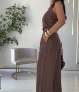 Костюм тройка топ, брюки и рубашка EST-5942A990