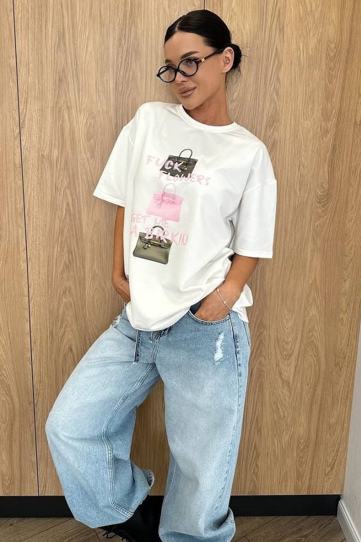 Футболка oversize с накатом ELZ-805A350