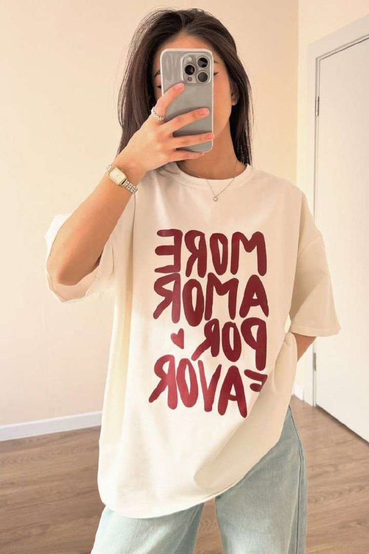 Футболка оверсайз с накатом ELZ-624A350