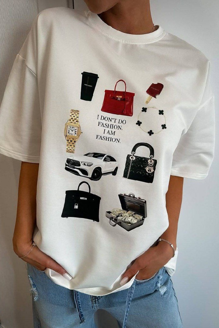 Футболка oversize с накатом ELZ-645A350