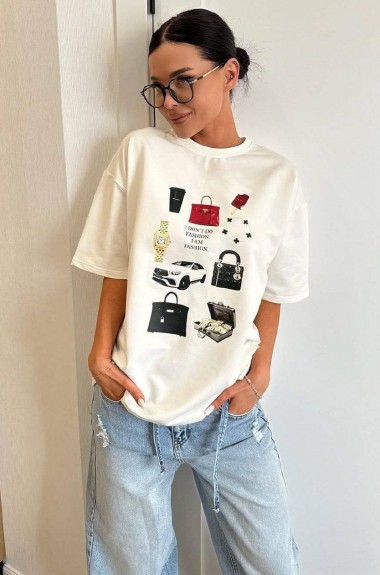 Футболка oversize с накатом ELZ-645A350