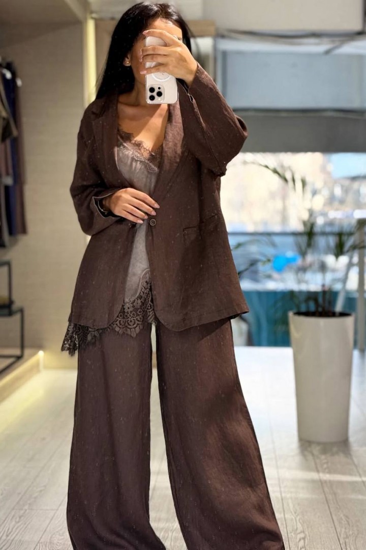 Льняной костюм двойка LOU-1418A1100