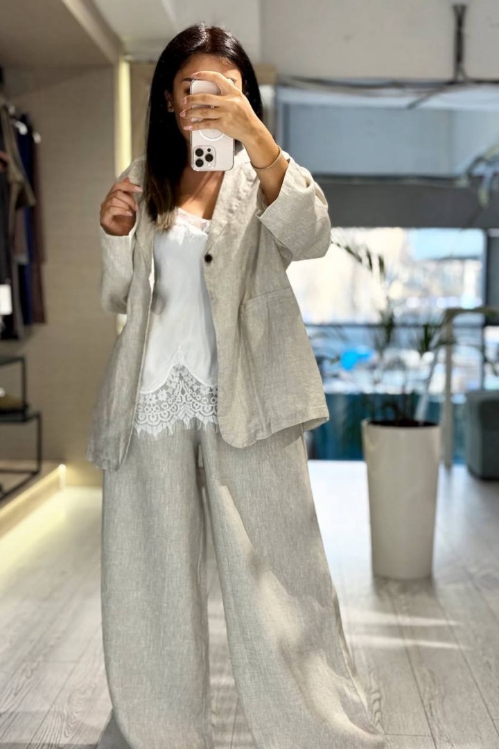 Льняной костюм двойка LOU-1418A1100